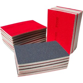 20 PCS 3 x 4 Inch 1000 Grit Sanding Sponge - Hook-and-Loop Backing Sander Sponges Pads - Soft Foam Sand Block Wet Dry Sandpaper for Model Plastic Toy Drywall Metal Wood Furniture Polishing