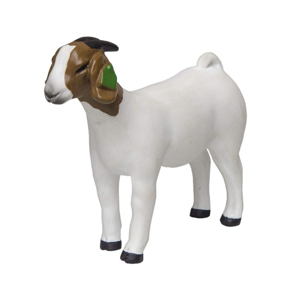 Little Buster Toys Grand Doe - Show Goat, White with Brown Head