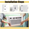 Powrocket Window AC Side Panel with Frame Set,Air Conditioner Accordion