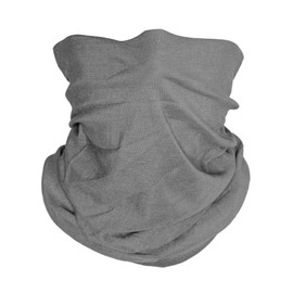 TOP HEADWEAR Multifunctional Face Covering Neck Gaiter Scarf - Light Grey