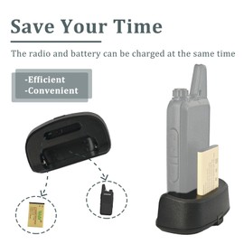 6 Pack KD-C1 Two Way Radio Charger Base Type-C Charging for BAOFENG T20 Walkie Talkie RT22S Charger Dock for TD-M8 Radio