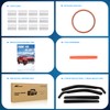 Nilight in Channel Rain Guards for Nissan Rogue S SV