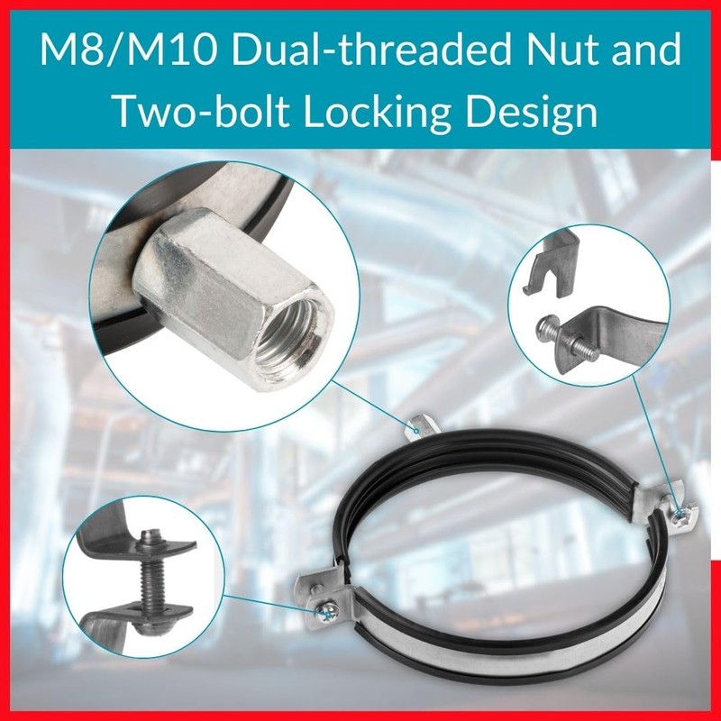 TURvent 5 inch Pipe Hanger - Galvanized Steel Mounting Bracket