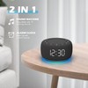 Reloj despertador y máquina de ruido blanco con luz nocturna