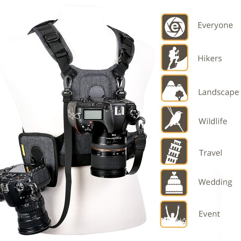 Cotton Carrier CCS G3 Camera Harness System for 2 Cameras,