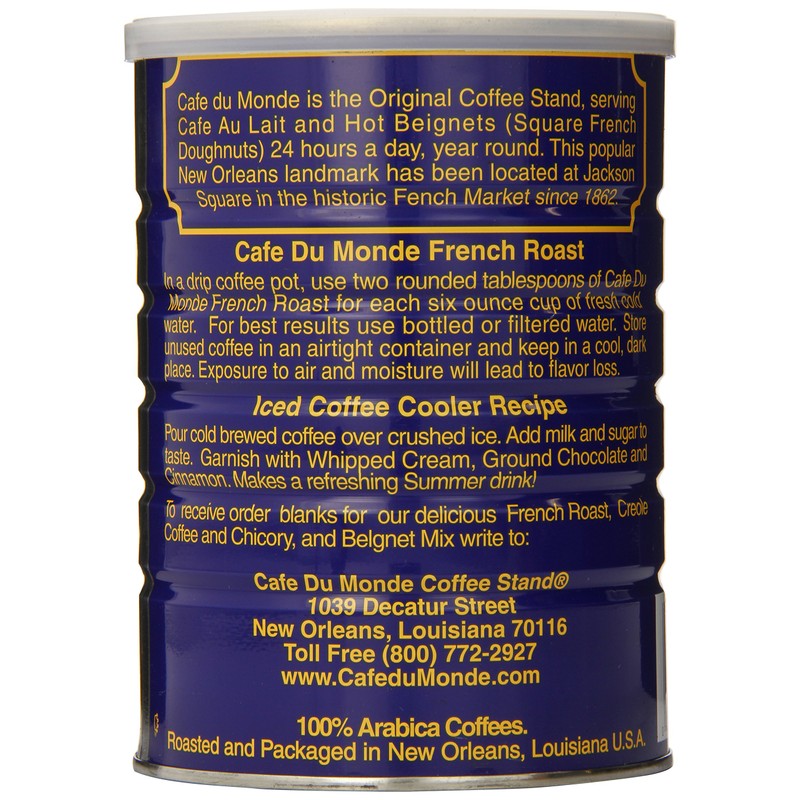 Cafe Du Monde Coffee, French Roast, 13 Ounce (Pack of