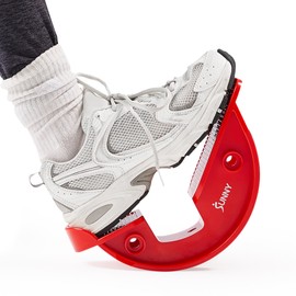 Sunny Health & Fitness Calf Stretcher and Foot Rocker for Plantar Tight Calves Relief Hamstring Ankle Strengthener Facetious Sling Stretch Fighter Stretching Device Mobility - NO. 108-RD