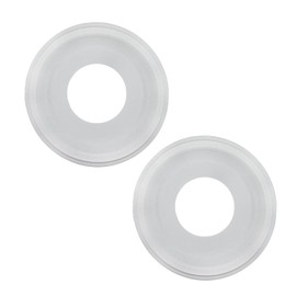 JNXQWE 2 Pieces Molded PU Ceiling Medallion,Ceiling Light Cover Plate,Hole Cover for Light Fixtures and Ceiling Fans, 9.8"OD x 4"ID x 0.94"P (Fits Canopies up to7-1/4"),White
