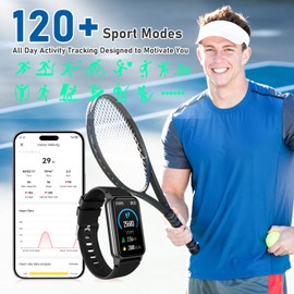 Health Fitness Tracker, Smart Watch with 24/7 Heart Rate Blood Oxygen Blood Pressure Sleep Monitor, IP68 Waterproof Step Calorie Counter Pedometer Activity Trackers for Android&iPhone Women Me