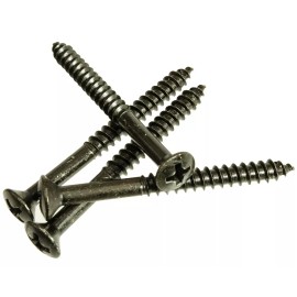 Well Strung   Guitar/Bass Neck Mount Screws Black, Package of 4