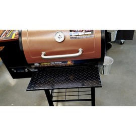 Fits Pit Boss Tailgater Pellet Grill Powder Coated Diamond Plate Folding Shelf