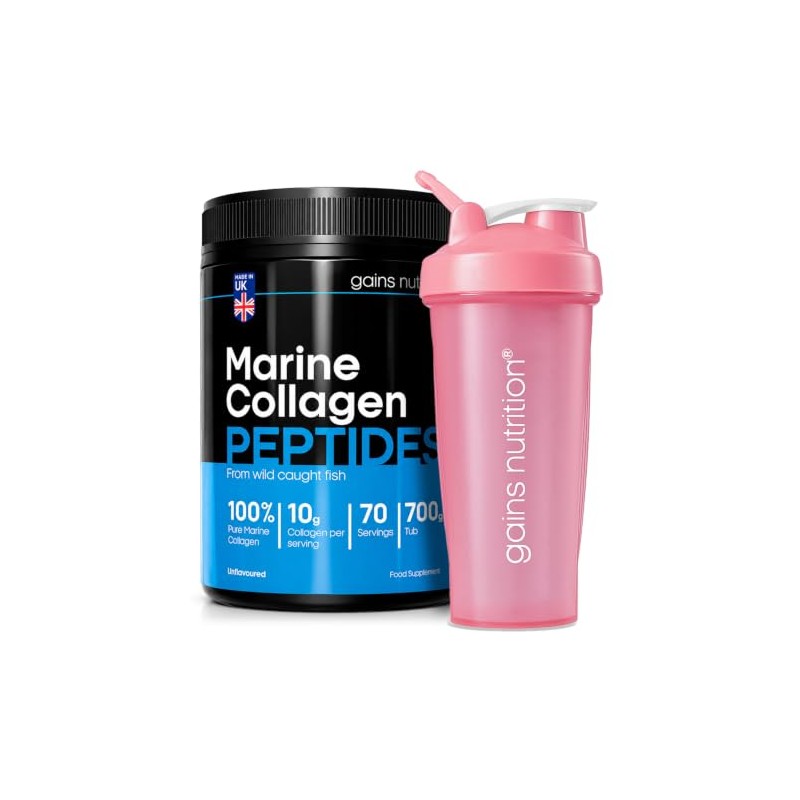 GN Hydrolysed Marine Collagen Peptides Powder, Unflavoured, Type I and