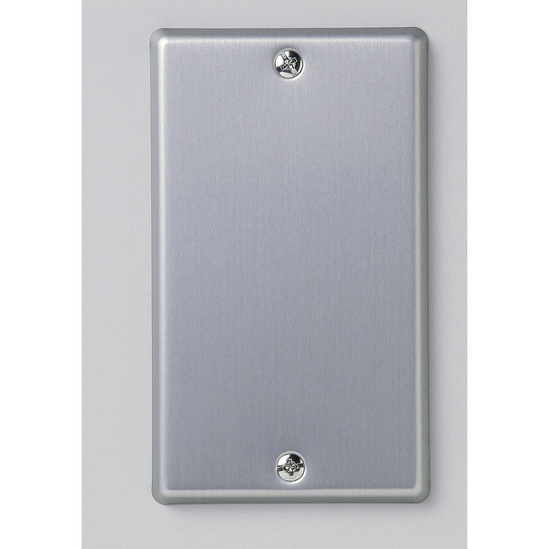 ELPA PL-S00H New Metal Plate Blank Wiring Outlet Cover Large