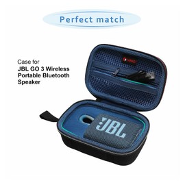 XANAD Hard Case for JBL Go3 / Go 3 Eco Portable Wireless Bluetooth Speaker - Travel Protective Carrying Storage Case Bag(Blue)
