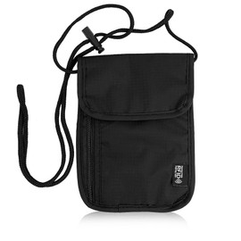 Neck Pouch Chest Bag with RFID Protection, Anti-Theft Unisex Travel Purse, Lightweight Travel Purse Bag, Safety Wallet for Passport, Credit Cards, Coins and Travel Accessories (Black), bronze, Chest