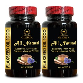 Olanta Trade Solution 200 Organic Flaxseed Oil Softgels – Cold-Pressed – Plant Omegas – Vegan –Non-GMO