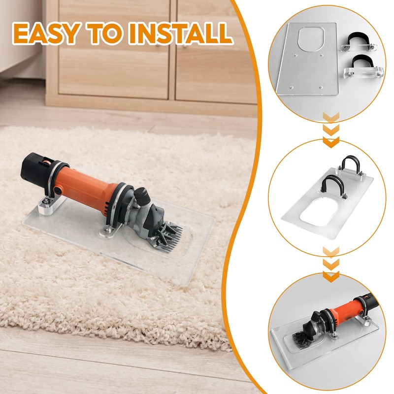 Fenteer Shearing Fur Machine Bracket Easy to Install Shearing Guide