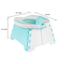 Jool Baby Products Portable Potty Training Chair with Travel Bag, Foldable, Indoor/Outdoor Use, Camping, Includes 30 Replacement Bags - Jool Baby