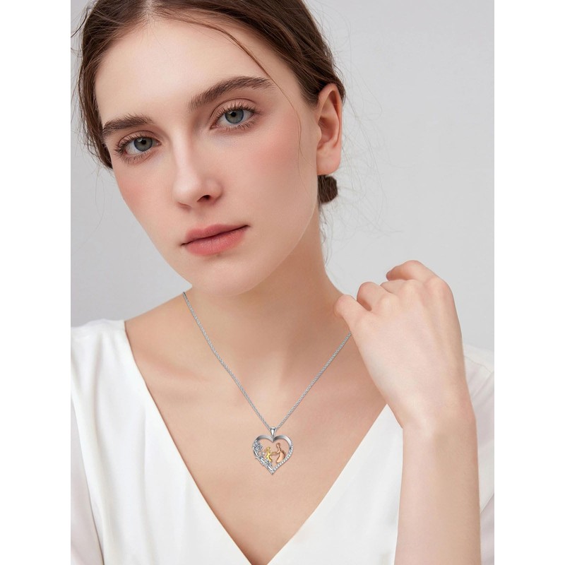 POTOPYY - Collar de plata de ley 925 para madre