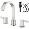 Aolemi Waterfall Bathroom Faucets 3 Hole 8 Inch Widespread Bathroom