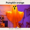 2-Pack Light-Up Hanging Ghost Decorations for Halloween – Warm LED