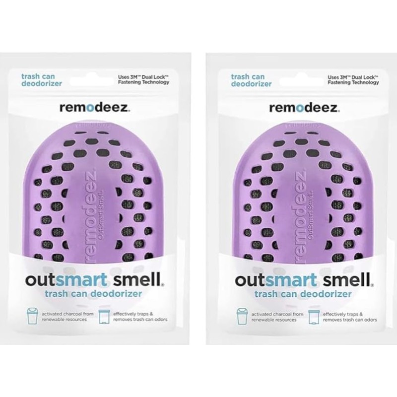 remodeez Trash Can Deodorizer and Odor Eliminator, Activated Charcoal Bags,