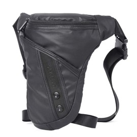 Xieben Nylon Drop Leg Bag for Men Women Motorcycle Bike Hip Bum Belt Waist Fanny Pack Travel Outdoor Camping Tactical Hiking Cycling Crossbody Shoulder Pouch Black