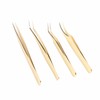 Eyelash Extension Tweezers Set Professional Stainless Steel Durable Lash Tweezers