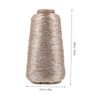 jojofuny Sparkly Glitter Cotton Yarn Set Golden Knitting Yarn Balls