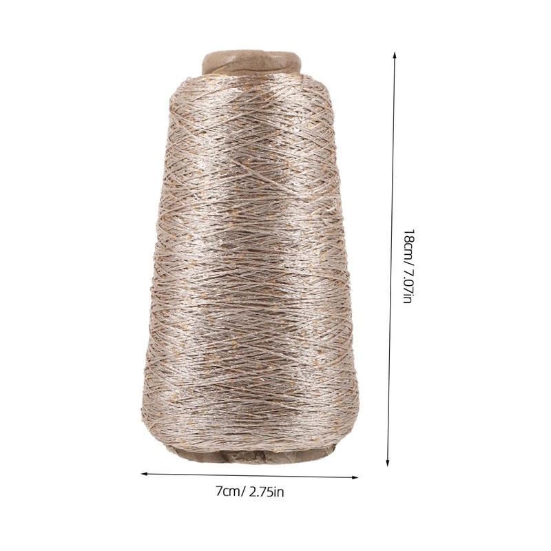 jojofuny Sparkly Glitter Cotton Yarn Set Golden Knitting Yarn Balls