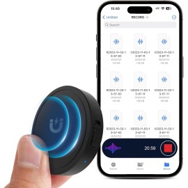 132G (9800 Hour) Voice Activated Recorder - Elasound Voice Recorder with AI-Inte