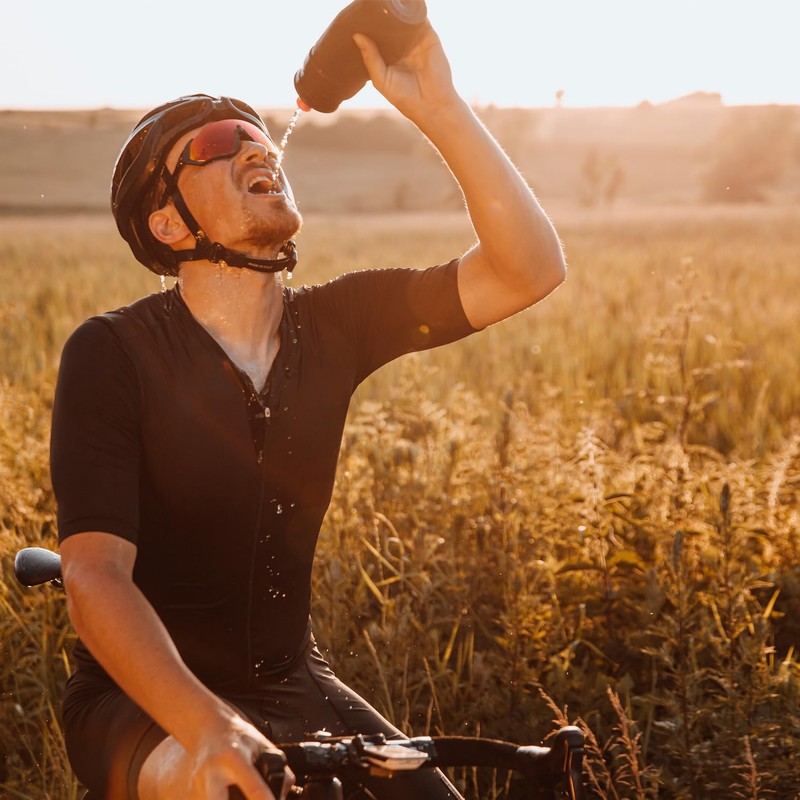 EVOLUTION, Squeeze Water Bottle, Botella de Agua Deportiva para Ciclistas,
