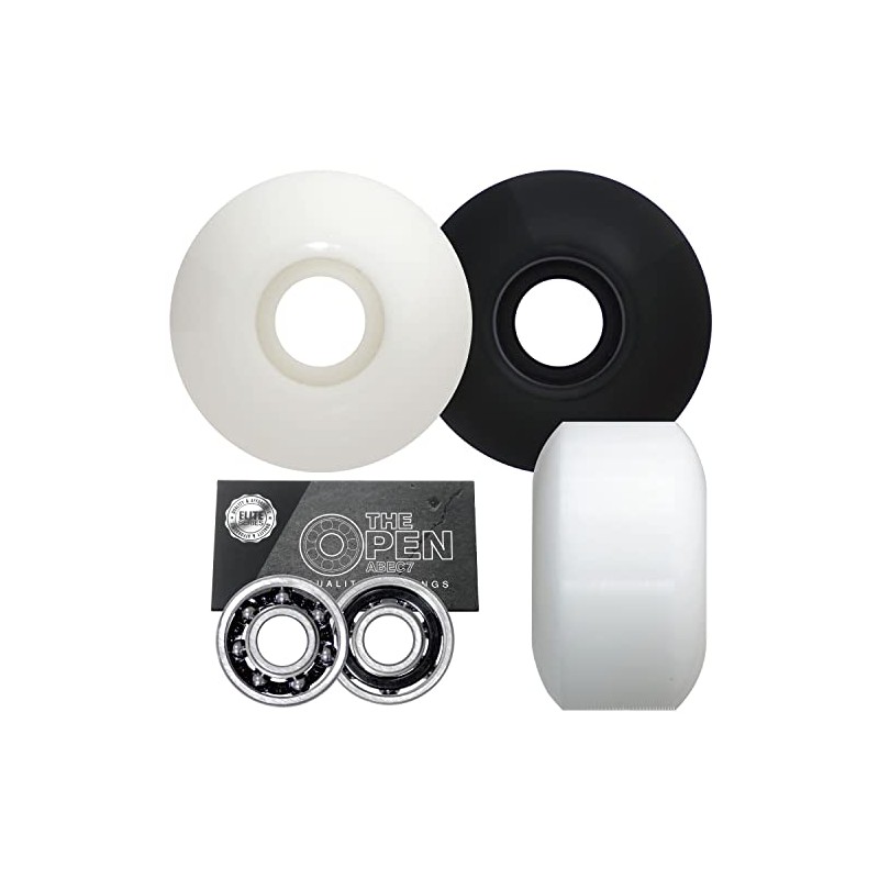 OMG Skateboard Wheels, 100A, 2.0 inches (52 mm), Black, Blank,
