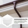 UKCOCO Downpipe Drainage Connection PVC Funnel for Rain Gutter Outdoor