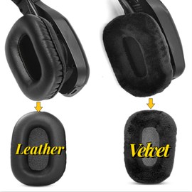 YunYiYi B450XT Replacement Ear Cushions Compatible with Blue Parrot B450-XT B450xt/B550-XT Noise Cancelling Headset Protein Leather/Velours Earpads Parts