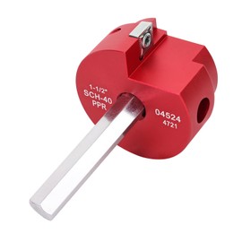 1-1/2 Inch Plastic Pipe Reamer, PVC Pipe Reamer, for PVC, CPVC or ABS Pipes, for Drains, Water Pipes, Ventilation Pipes(Red, 1-1/2")