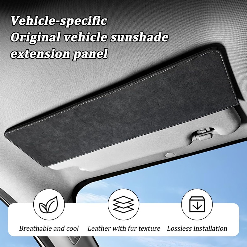 Zpana Sun Visor Extender for Car, Anti-Glare Adjustable Vehicle Visor