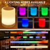 CNMTCCO LED Bedside Lamp 256 RGB Colours and 4 Lighting