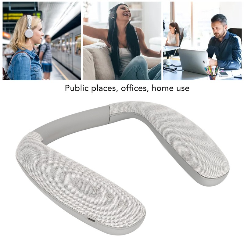 Bluetooth Neckband Speaker Stereo Noise Cancelling Hands Free Wireless Wearable
