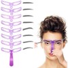 Eyebrow Stencil for Beginners, 8 Styles Eyebrow Shaper Kit with