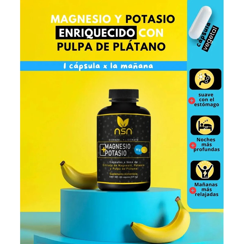 Suplemento En Cápsula Nsn Natural Smart Nutrition Magnesio De Magnesio
