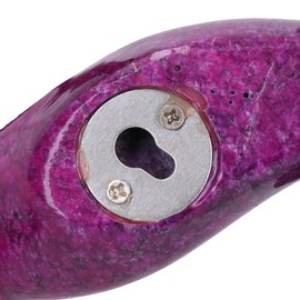 AB Tools Purple Speckled Gecko Lizard Resin Wall Shed Sculpture Decor Statue Medium