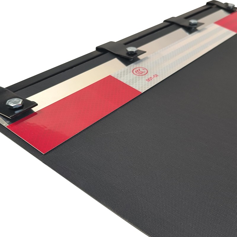 ASTAMOTOR 24"x30" Black Polymer Mud Flaps and 24"x3" Mud Flap