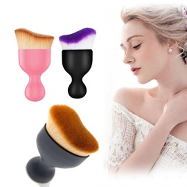 makeup brushes,real techniques makeup brushes,foundation brush for liquid makeup,travel makeup brushes,makeup brush holder with lid for Liquid Foundation Powder Cream Contour Buffing Blending(3 pack)