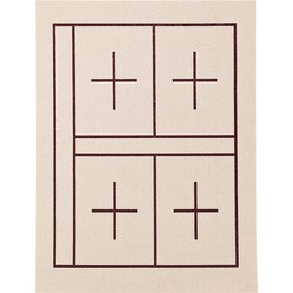 呉竹 書道 下敷き 書道用品 規格判 No12-2 マス目入り ベージュ KA28-208S