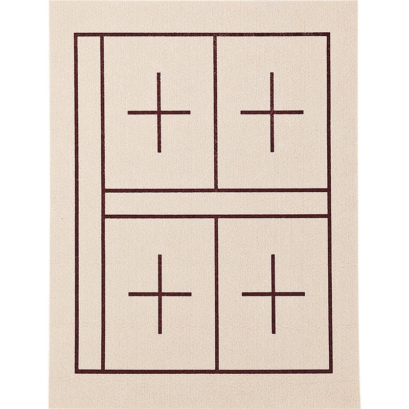 呉竹 書道 下敷き 書道用品 規格判 No12-2 マス目入り ベージュ KA28-208S