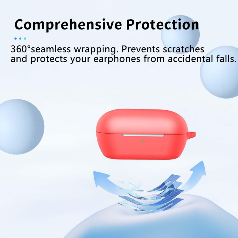 for Sony WF-C710N Case Cover,NOUKAJU Earphone Protective Cover(with Carabiner +