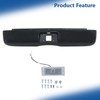 Silscvtt Rear Bumper Roll Pan Black Steel with License Light