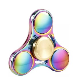 Unbranded Fidget Spinner Rainbow Zinc Alloy High Speed Focus Toy New - heavy duty w case