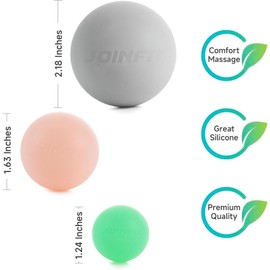 3-in-1 Therapy Ball Set,Body Deep Tissue Massage Ball,Trigger Point Massage Lacrosse Ball, for Myofascial Release Sore Muscles for Foot, Neck, Back, Shoulder